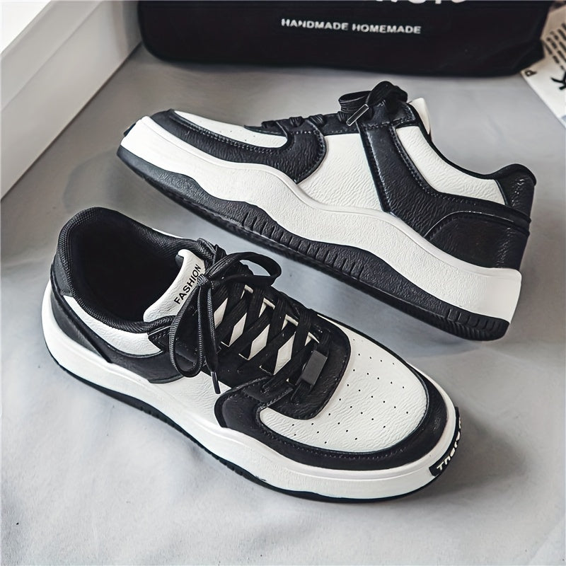 Men's Lace up Contrasting Sneakers Skate Shoes