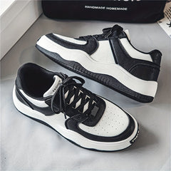 Men's Lace up Contrasting Sneakers Skate Shoes