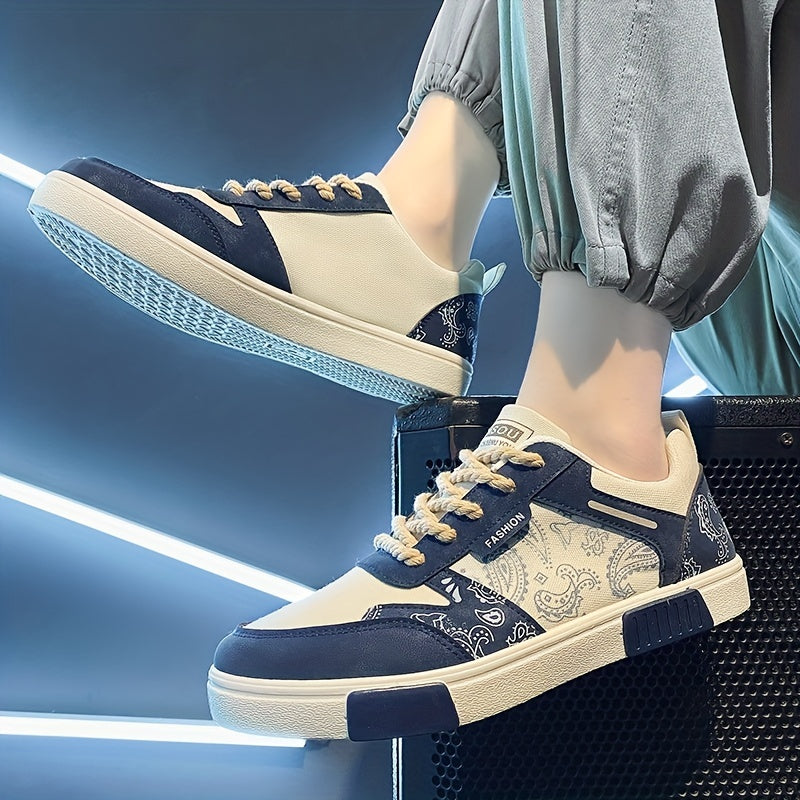Men's Hemp Lace Up Sneakers Casual Walking Shoes