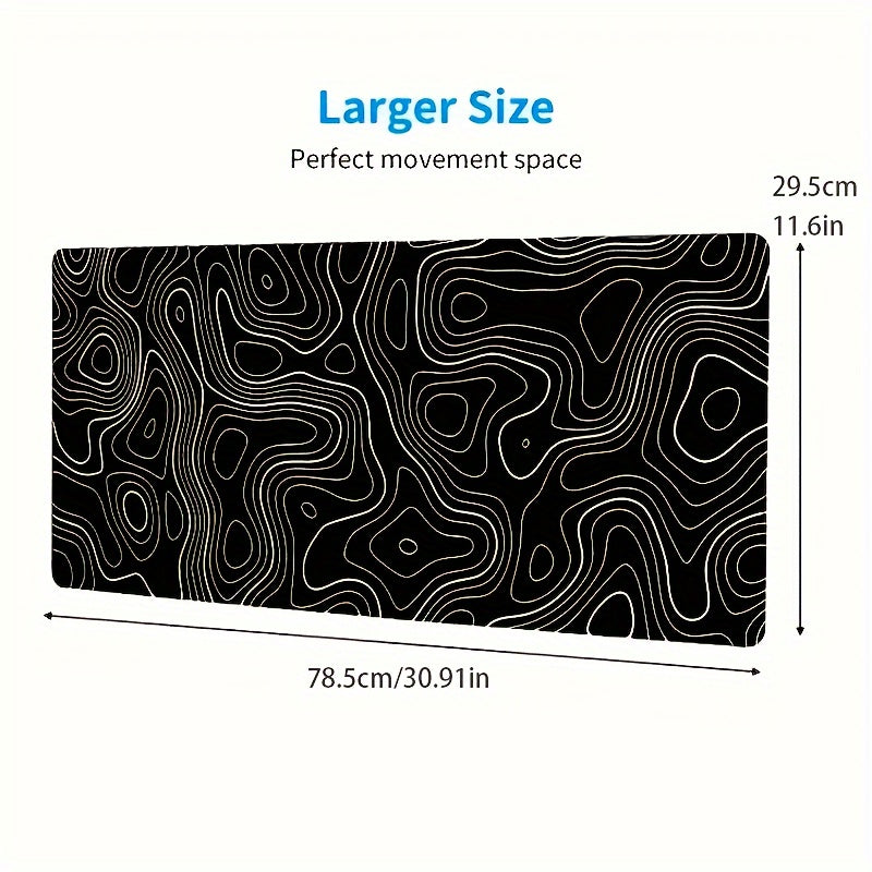 XL Gaming Mouse Pad Non Slip Rubber Base Stitched Edges - Home Office Gaming