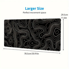 XL Gaming Mouse Pad Non Slip Rubber Base Stitched Edges - Home Office Gaming