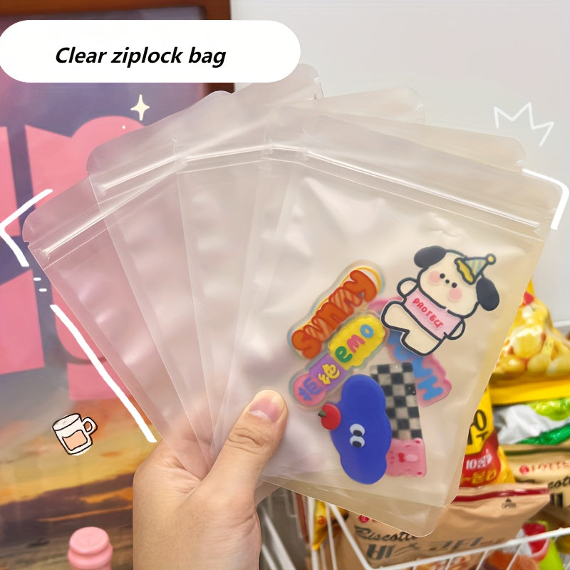 10pcs Frosted Self Sealing Bags for Food Packaging Holiday Candy Bags