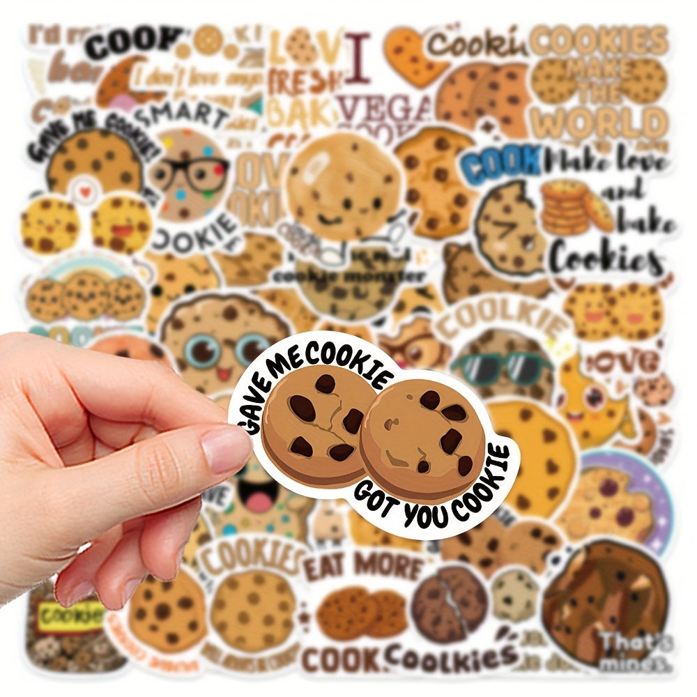 50pcs Cartoon Cookie Sticker Laptop Luggage Decoration Stickers