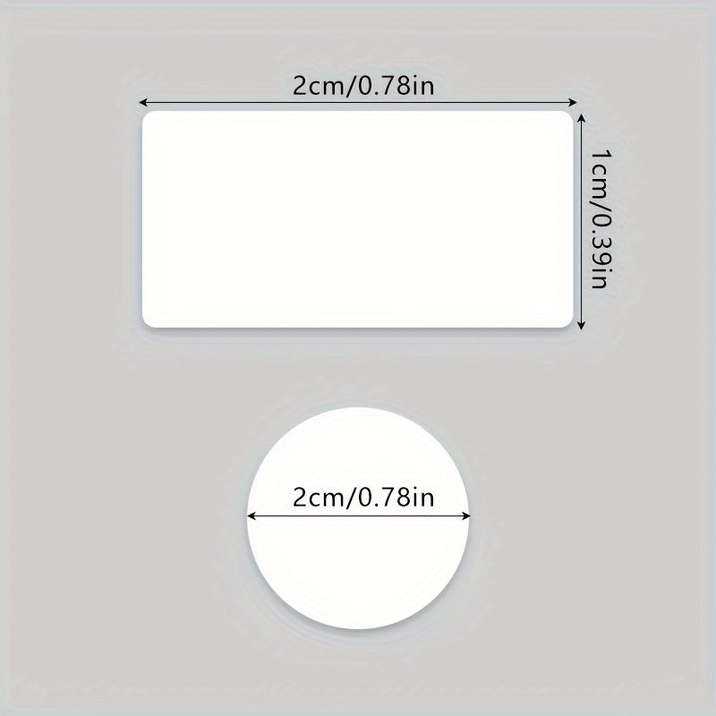 300pcs Double Sided Dot Stickers 2 Removable Round Rectangle Clear Sticky Tack