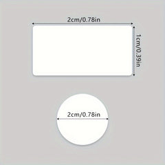 300pcs Double Sided Dot Stickers 2 Removable Round Rectangle Clear Sticky Tack