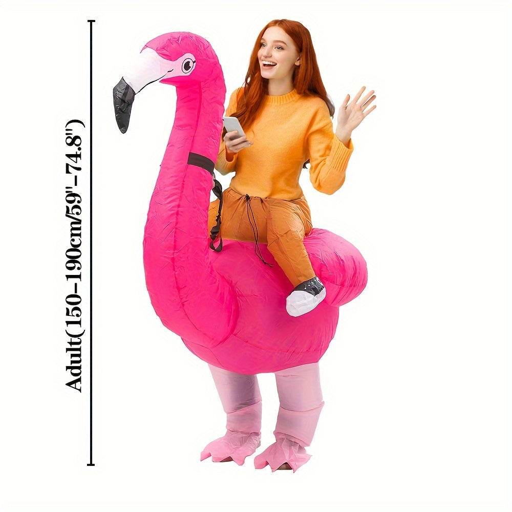 Hilarious Flamingo Inflatable Costume Set Christmas Halloween Thanksgiving
