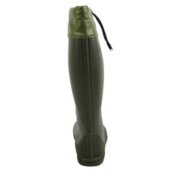 Waterproof PVC Flat Rain Boots Lightweight Comfortable Drawstring Shoes