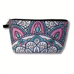 Waterproof Makeup Bag for Women Portable Cosmetic Organizer with Zipper Clutch