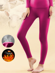 Women's Thermal Pants Soft & Comfy Thick Slim Tights Elastic Lined Loungewear