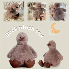 Set of 2 Cute Doodle Duck Plush Toys for Home Decor