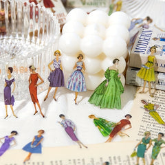100 Sheets Vintage Washi Stickers For Journaling Retro Scrapbook Stickers