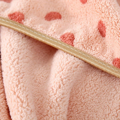 Polka Dot Microfiber Towel Set, 2pcs, Soft & Absorbent