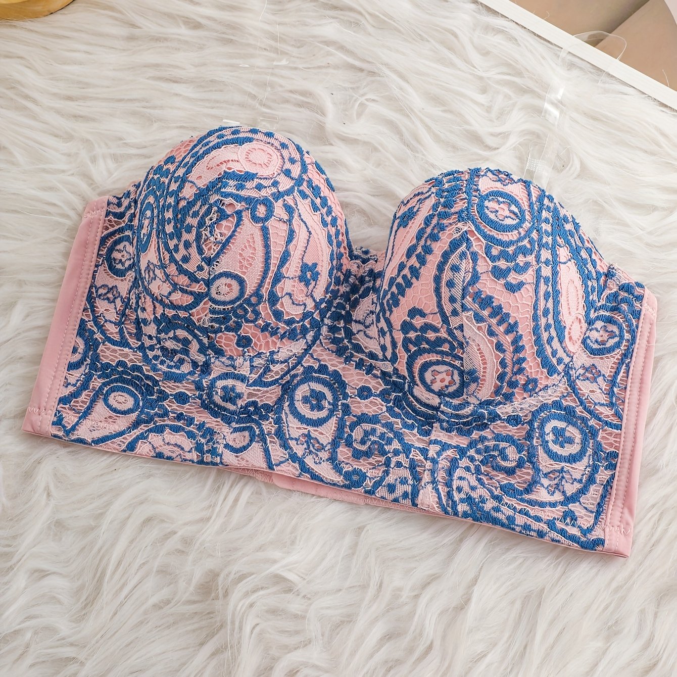 Push Up Lace Bra Comfortable Embroidered Lingerie