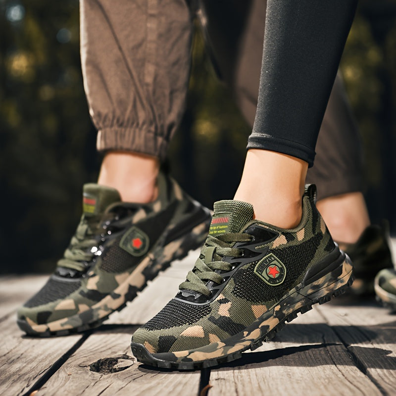 Men's Camo Sneakers Soft Sole Outdoor Shoes