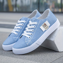Men's Canvas Sneakers Lace up Casual Walking Shoes