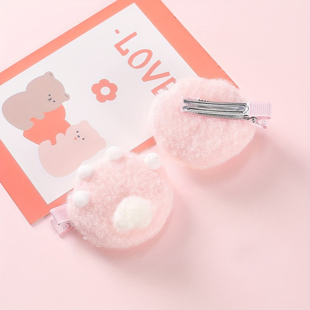 2pcs Cat Claw Hair Clip Baby Girls Hair Accessories