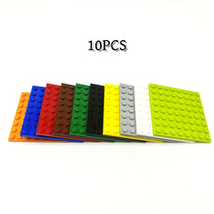 10pcs Double Sided Baseplate Building Blocks Educational Toys Gift