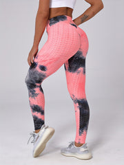 Tie Dye Honeycomb Leggings for Women