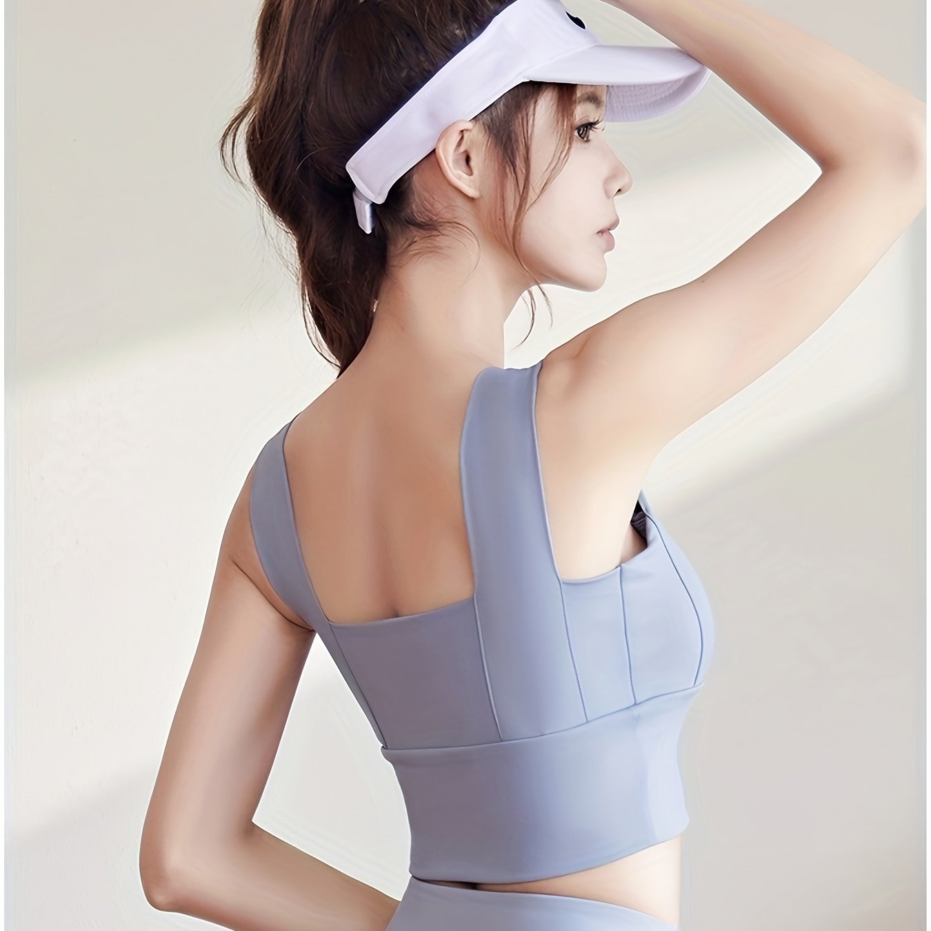 Wide Strap High Impact Sports Bra With Removable Cup
