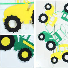 Tractor Felt Banner Party Decoration Birthday Party Supplies