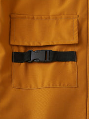 Girl's 2pcs Ribbed Top & Cargo Pants Set - Street Style