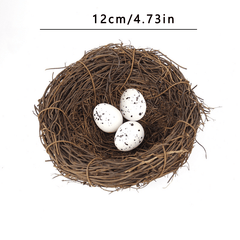 Easter Party Decorations Bird House with Nest & Eggs