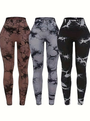Tie Dye Yoga Workout Pants Fitness Leggings Activewear