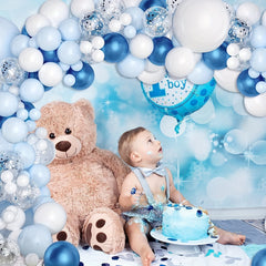 102pcs Balloons Arch Garland Kit Metallic Light Confetti Silvery Latex Balloons
