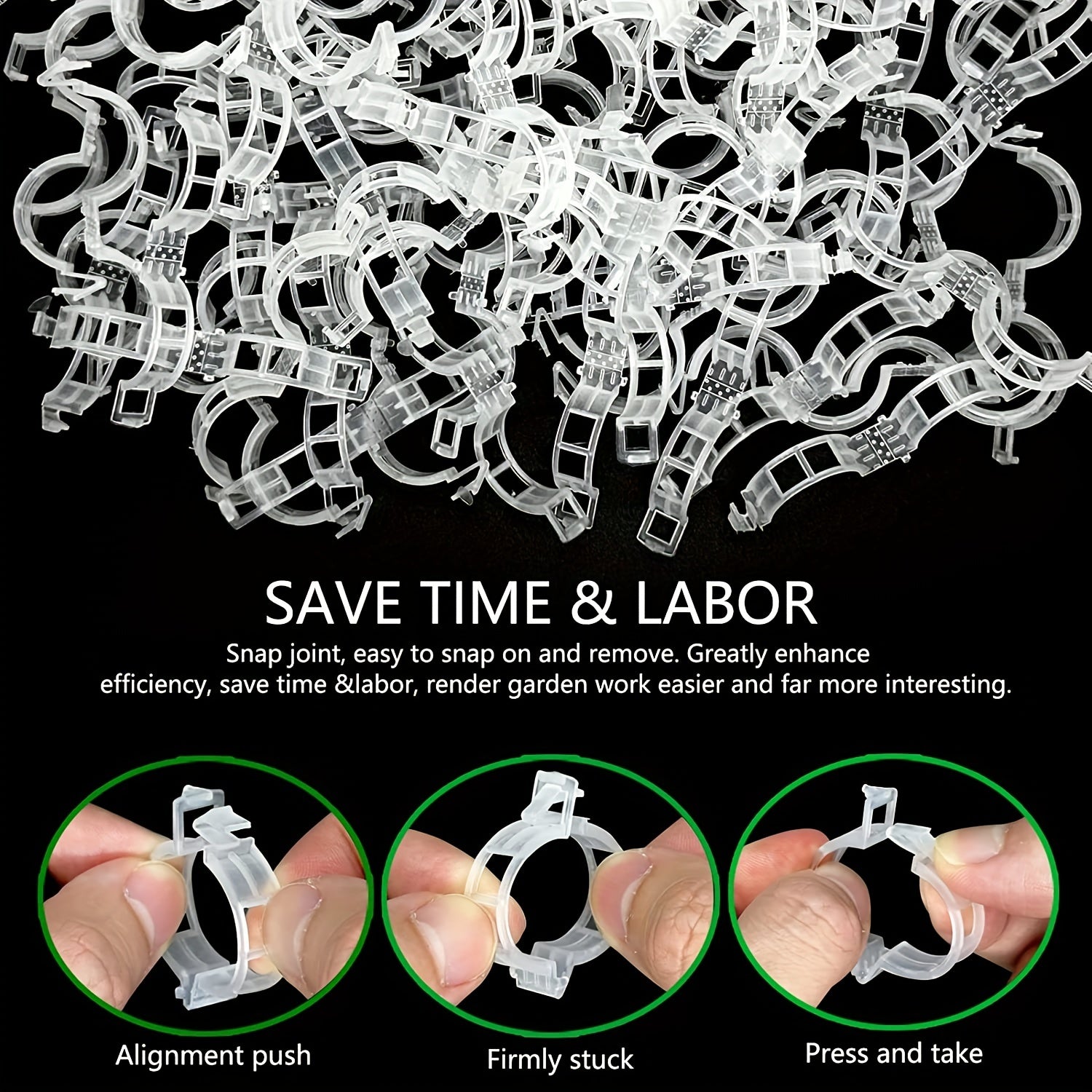 100/200pcs Garden Clips for Healthy Plants