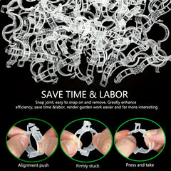 100/200pcs Garden Clips for Healthy Plants