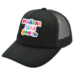 Colorful Letter Print Trucker Hat Y2K Baseball Cap Mesh Sunshade Dad Hats