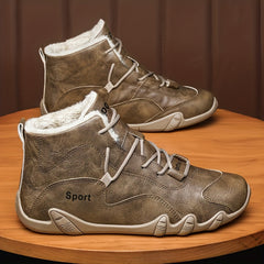 Men's Winter Snow Boots Thermal Hiking Shoes with Fuzzy Lining
