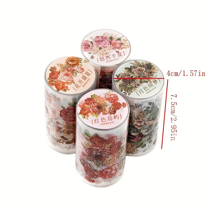 Plant Flower Series PET Tape DIY Production