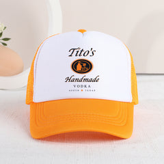 Kids Sunshade Baseball Cap Voltaire Print Mesh Outdoor Hat