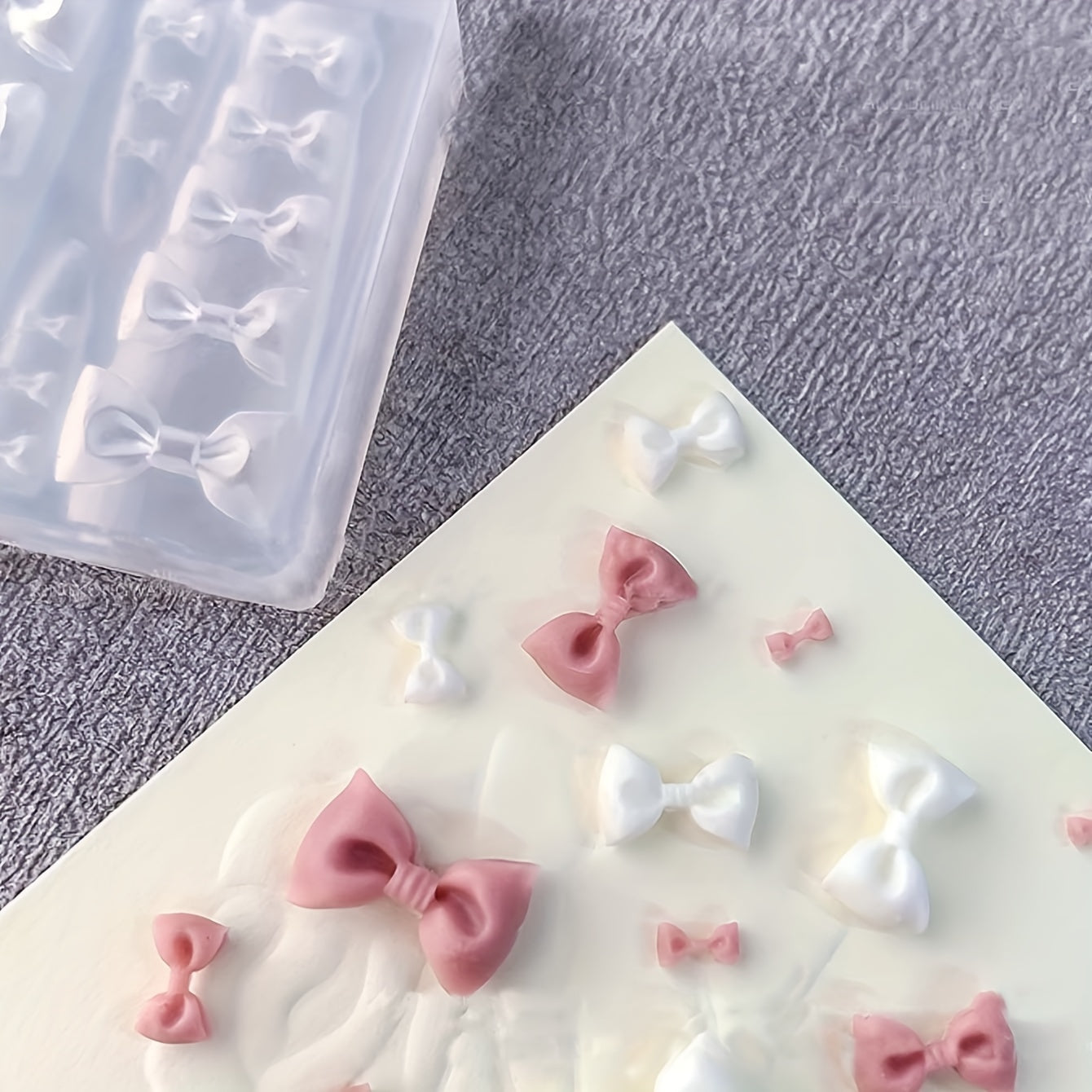 Bow Bowknot 3D Nail Art Charms Silicone Mold DIY Decorations
