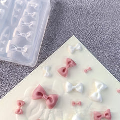 Bow Bowknot 3D Nail Art Charms Silicone Mold DIY Decorations