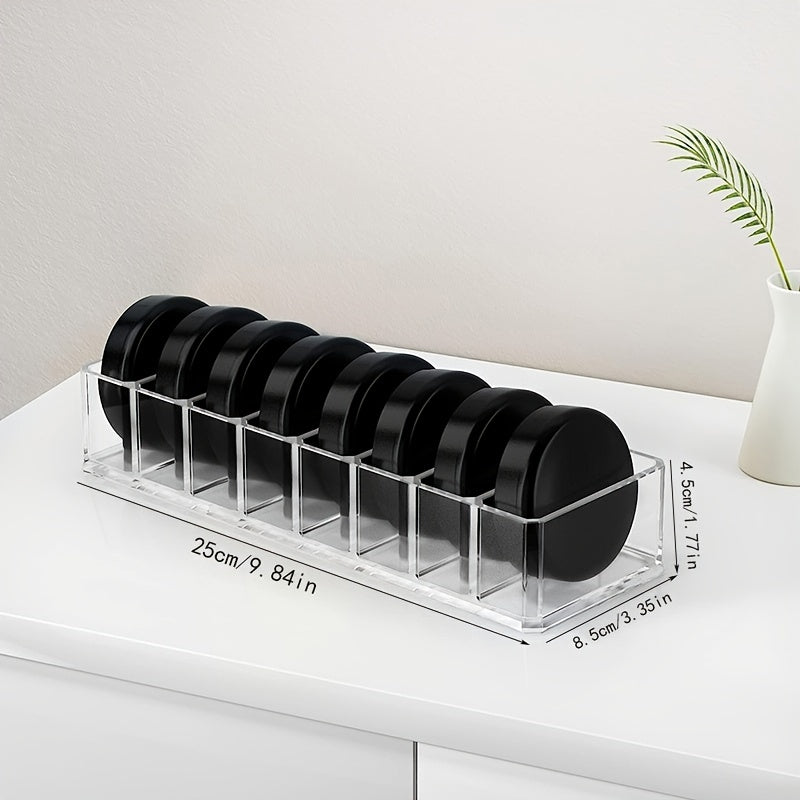 Clear Acrylic Makeup Organizer with 8 Compartments