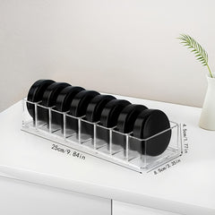 Clear Acrylic Makeup Organizer with 8 Compartments