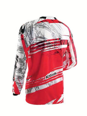 Men's Cycling Jersey Long Sleeves Moisture Wicking Shirt