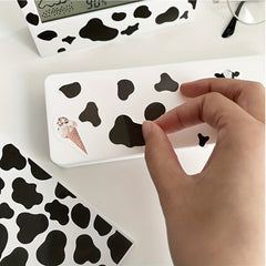 26pcs Cow Spot Pattern PVC Waterproof Stickers for Journal and Computer