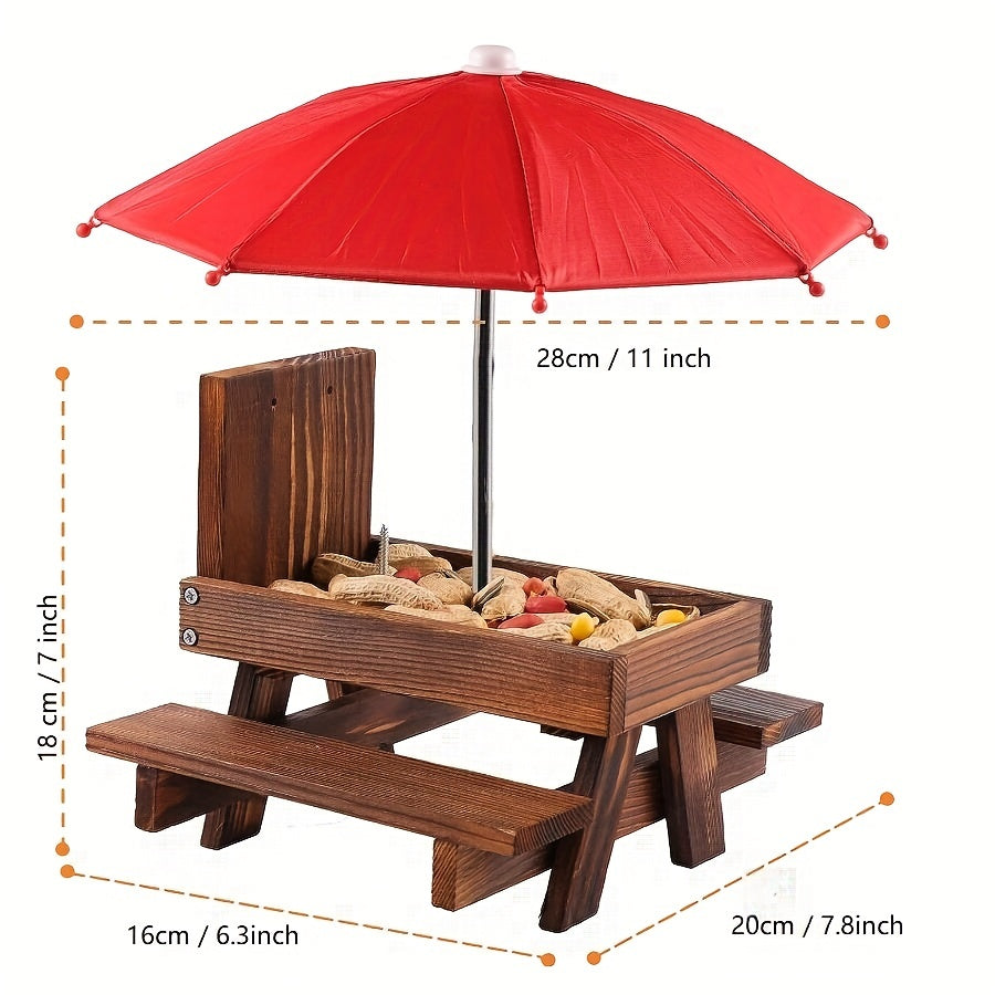 Squirrel Feeder With Umbrella Bird Feeder - Fall Decor