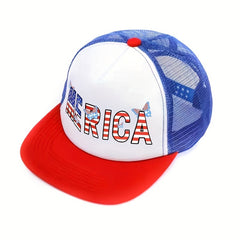 Hip Hop Butterfly Trucker Hat American Flag Pattern Baseball Cap Casual Dad Hat