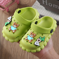 Kids Cartoon Clog Slippers with Charms Lightweight Non Slip & Breathable