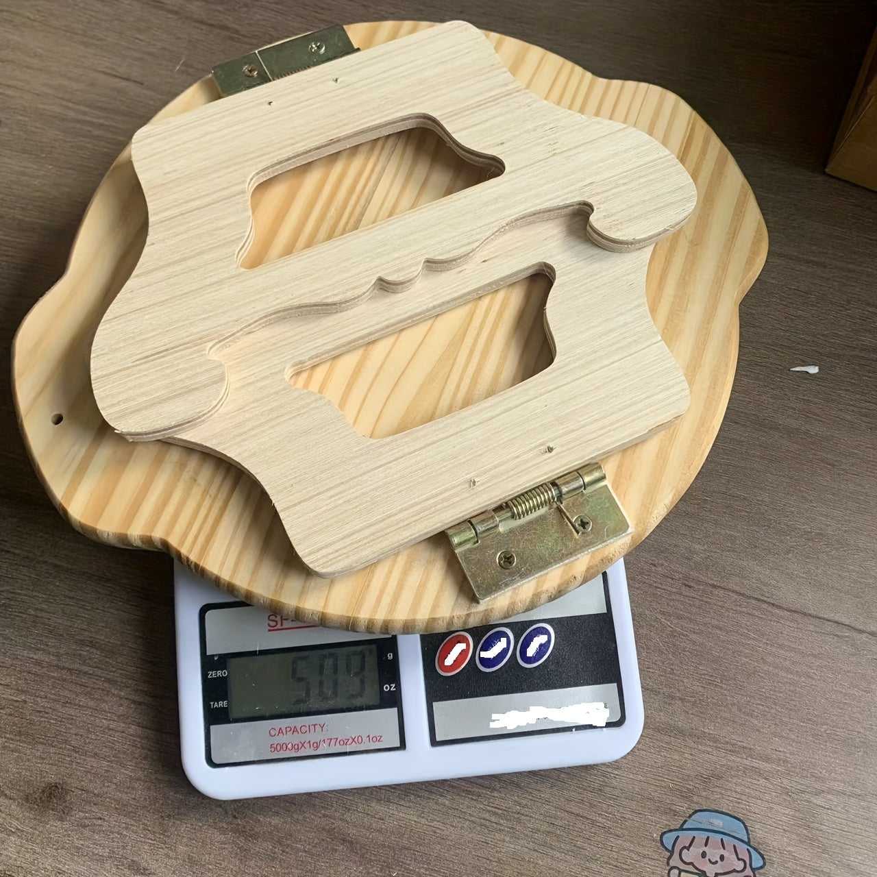 Wooden Sofa Tray with Phone Holder - Non-Slip Armrest Table