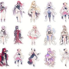 54pcs Girl Series Sticker Bags PVC for Scrapbooking Journaling