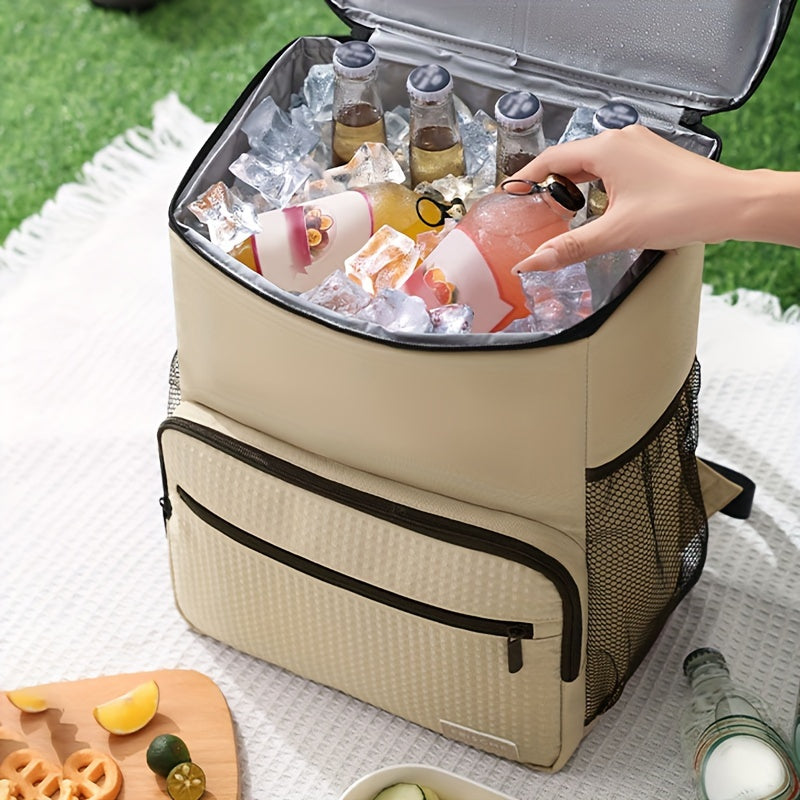 Large Insulated Cooler Backpack - Stylish & Durable Picnic Bag