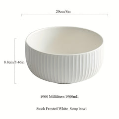 Ceramic Salad Bowl Frosted Rice Bowl Pasta Bowl Kitchen Supplies