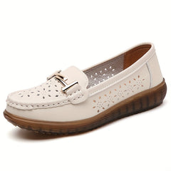 Women's Hollow Out Loafers Breathable Slip On Casual Shoes