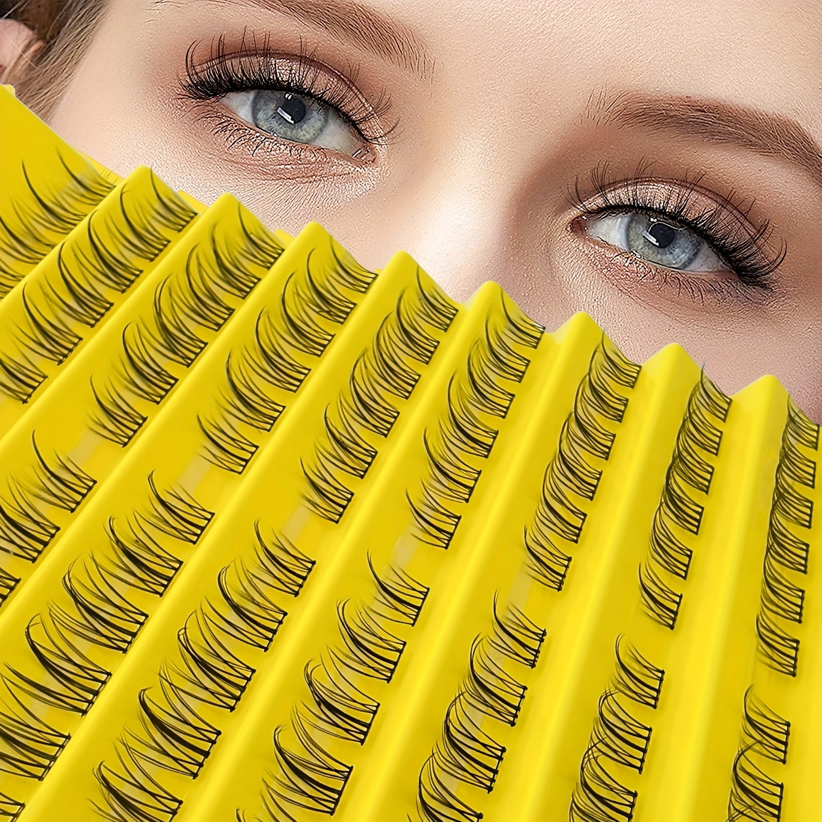 120pcs Smooth Faux Mink False Eyelashes DIY All Match Cluster