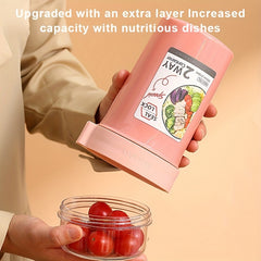 Fresh Salad Cup Keep Fit Meal Shaker BPA Microwave Safe Perfect Outdoor Camping